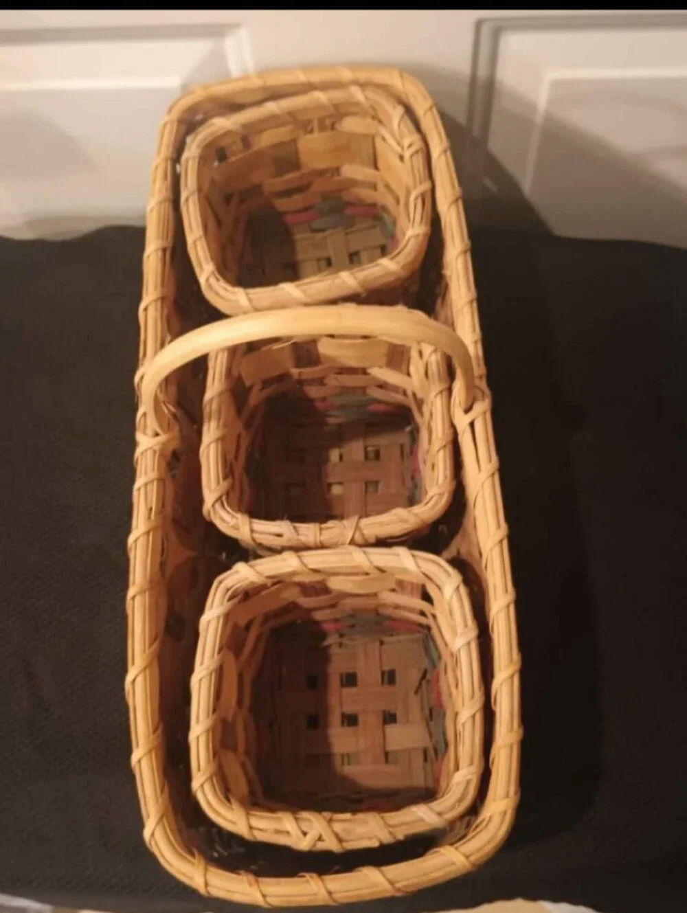 4pc Basket Set Birdhouse Design